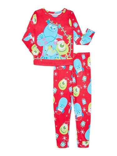 Disney Monsters Inc Niño Pequeño Mike and Sulley Navidad Ajuste Ajustado Pijama - 2T-5T - Imagen 2 de 2