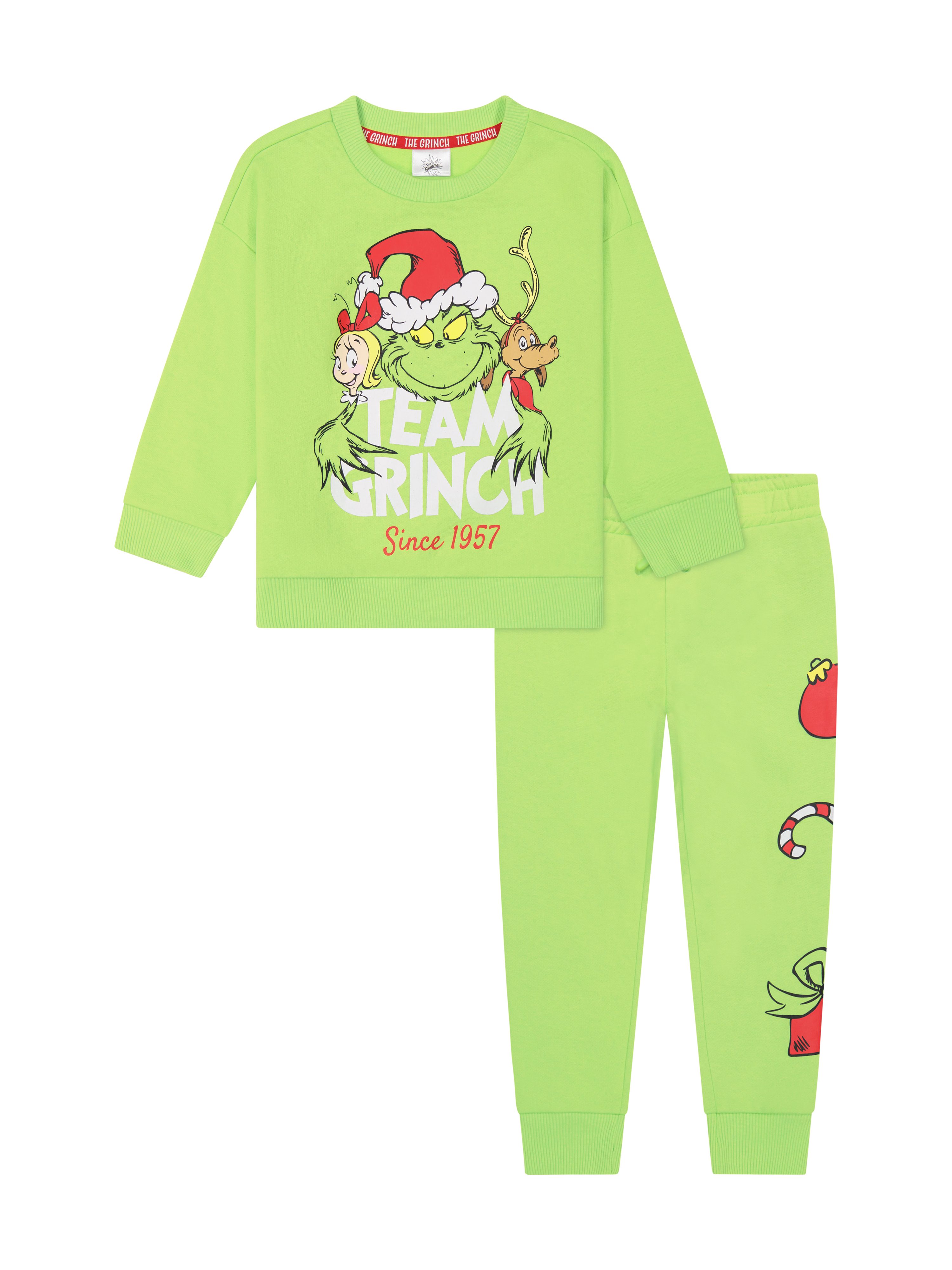 The Grinch Toddler Printed Sweatshirt & Jogger set, 2 Piece Set, Sizes 2T - 5T - Imagen 8 de 13