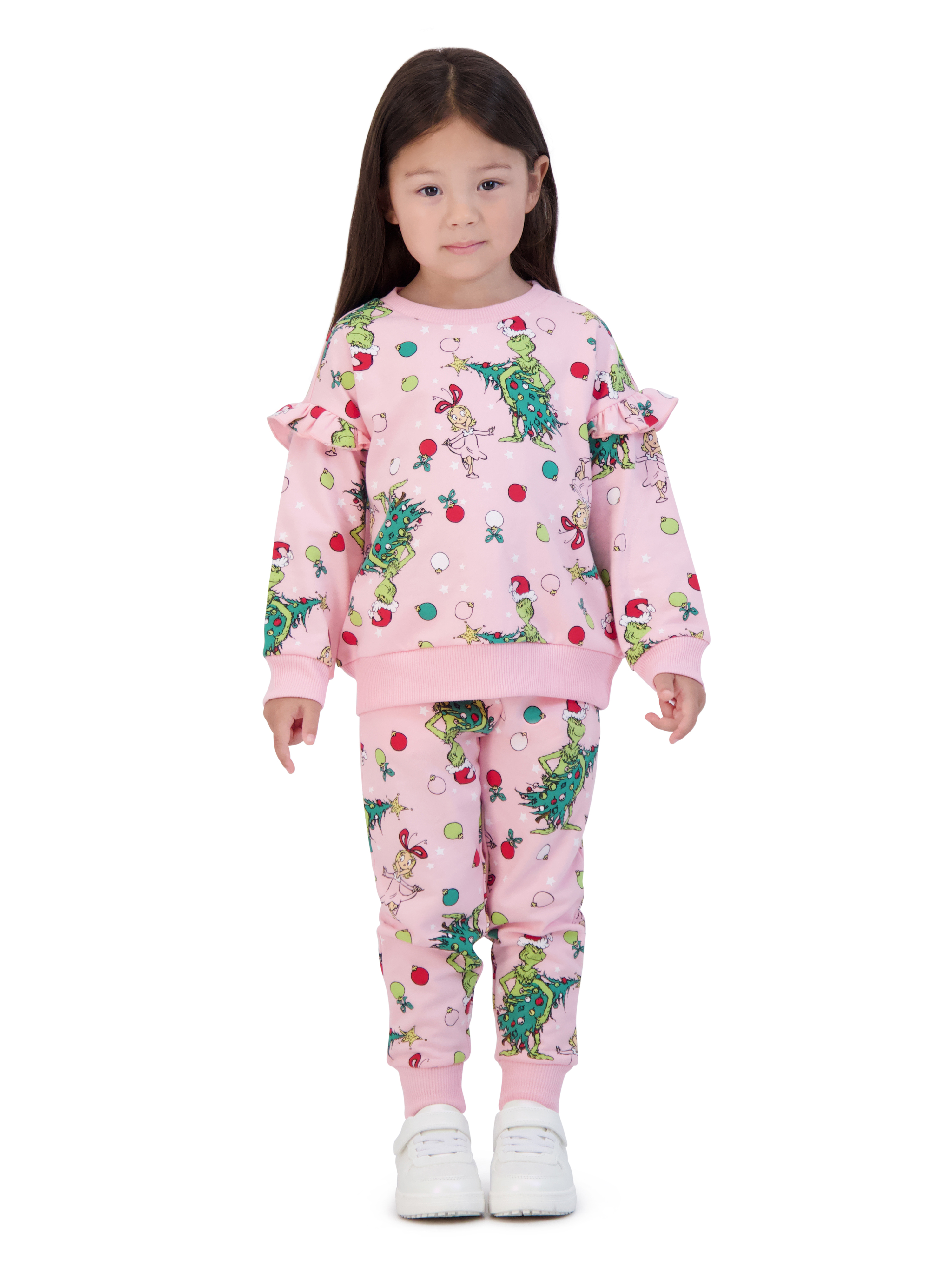 The Grinch Toddler Printed Sweatshirt & Jogger set, 2 Piece Set, Sizes 2T - 5T - Imagen 10 de 13