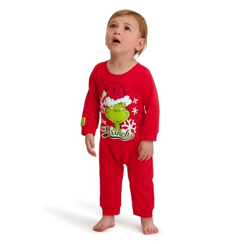 The Grinch Dr. Seuss Unisex Baby Grinch bedruckter Overall, Größen 0-24 Monate - Bild 5 von 7