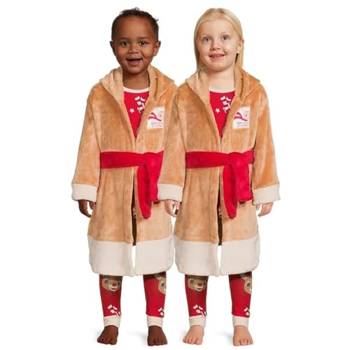 Rudolph Toddler Pajamas and Robe Set, 3-Piece, Sizes 12M-5T - Picture 2 of 7