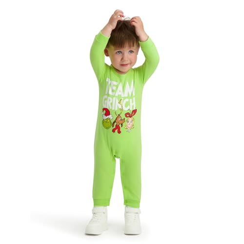 The Grinch Dr. Seuss Unisex Baby Grinch bedruckter Overall, Größen 0-24 Monate - Bild 7 von 7