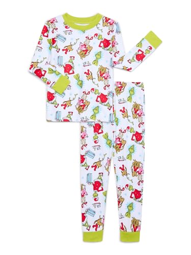The Grinch Toddler Christmas Snug Fit, 2 Pc Pajama Set, Sizes 12M-5T - Picture 2 of 2