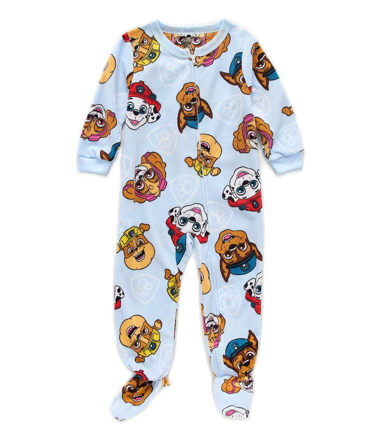 Paw Patrol Figuren Kleinkind Jungen Fleece Fuß Pyjama Schlafanzug, Größen 2T-5T - Bild 2 von 3