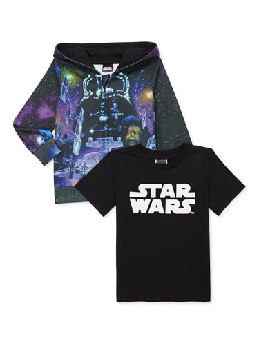 Disney Star Wars Toddler Boys Zip-Up Hoodie & Tee Set, Sizes 2T-5T - Picture 2 of 2