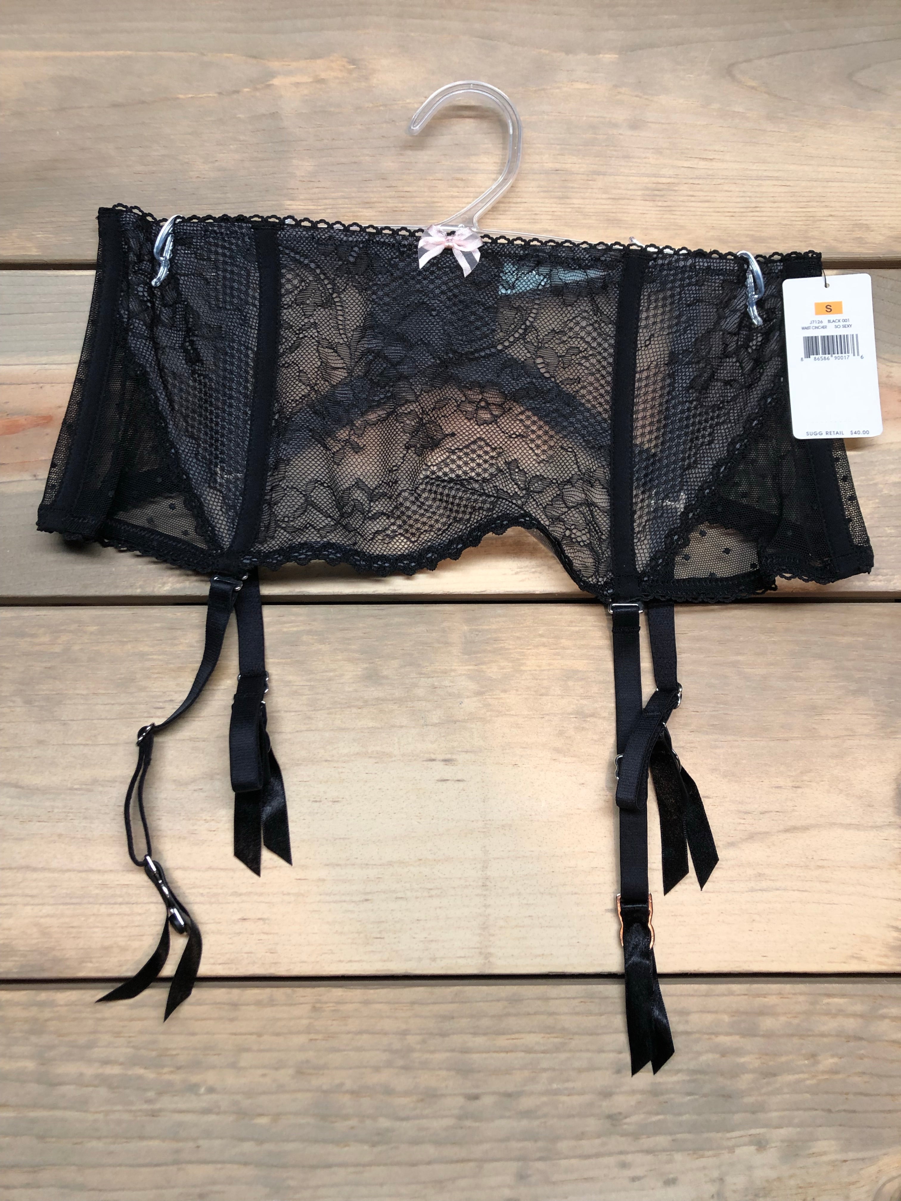 Betsey Johnson Women's So Sexy Bridal Waist Cincher Garter Belt eBay