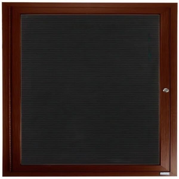 Tablero de letras cambiable de directorio cerrado interior con marco de aluminio acabado de madera - Imagen 9 de 10