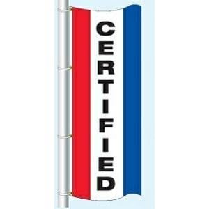 Nylon Stock Messages Vertical Drape Flag | Red/White/Blue | 3-1/2' W x 7-1/2'H - Picture 9 of 47