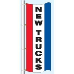 Nylon Stock Messages Vertical Drape Flag | Red/White/Blue | 3-1/2' W x 7-1/2'H - Picture 39 of 47