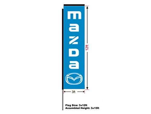 Kits de bandera rectangular Mazda Automotive Swooper Boomer - Imagen 3 de 3
