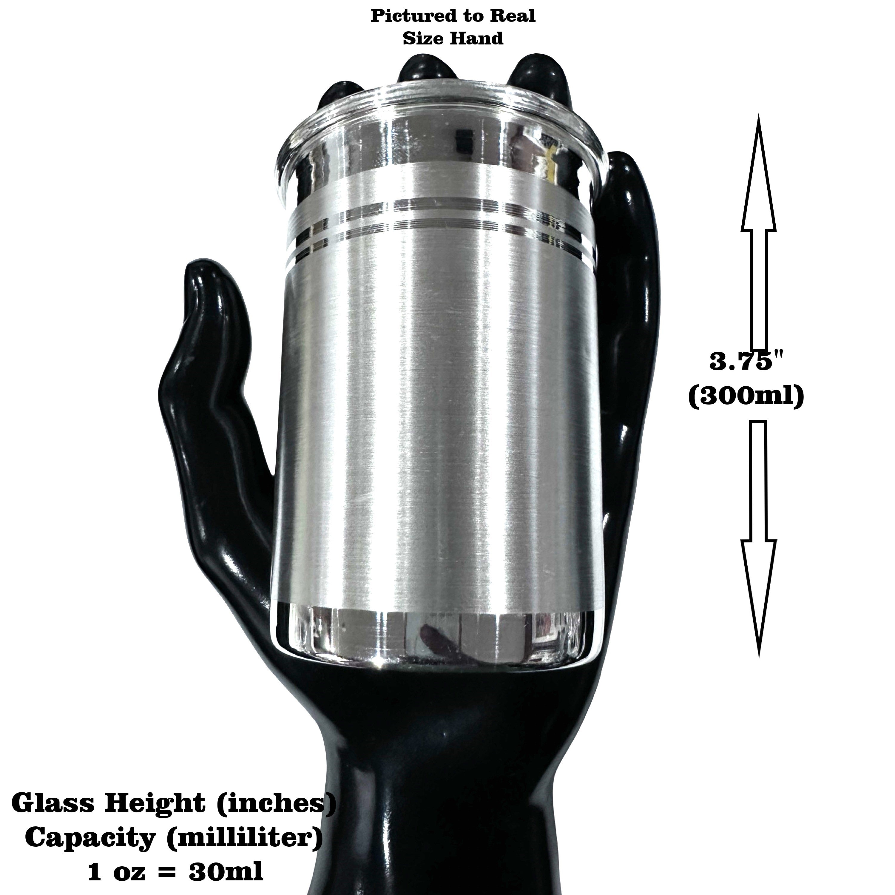 999 Pure Silver Hallmarked Designer Lassi Glass (Tumbler)- Style#12 - Picture 10 of 12
