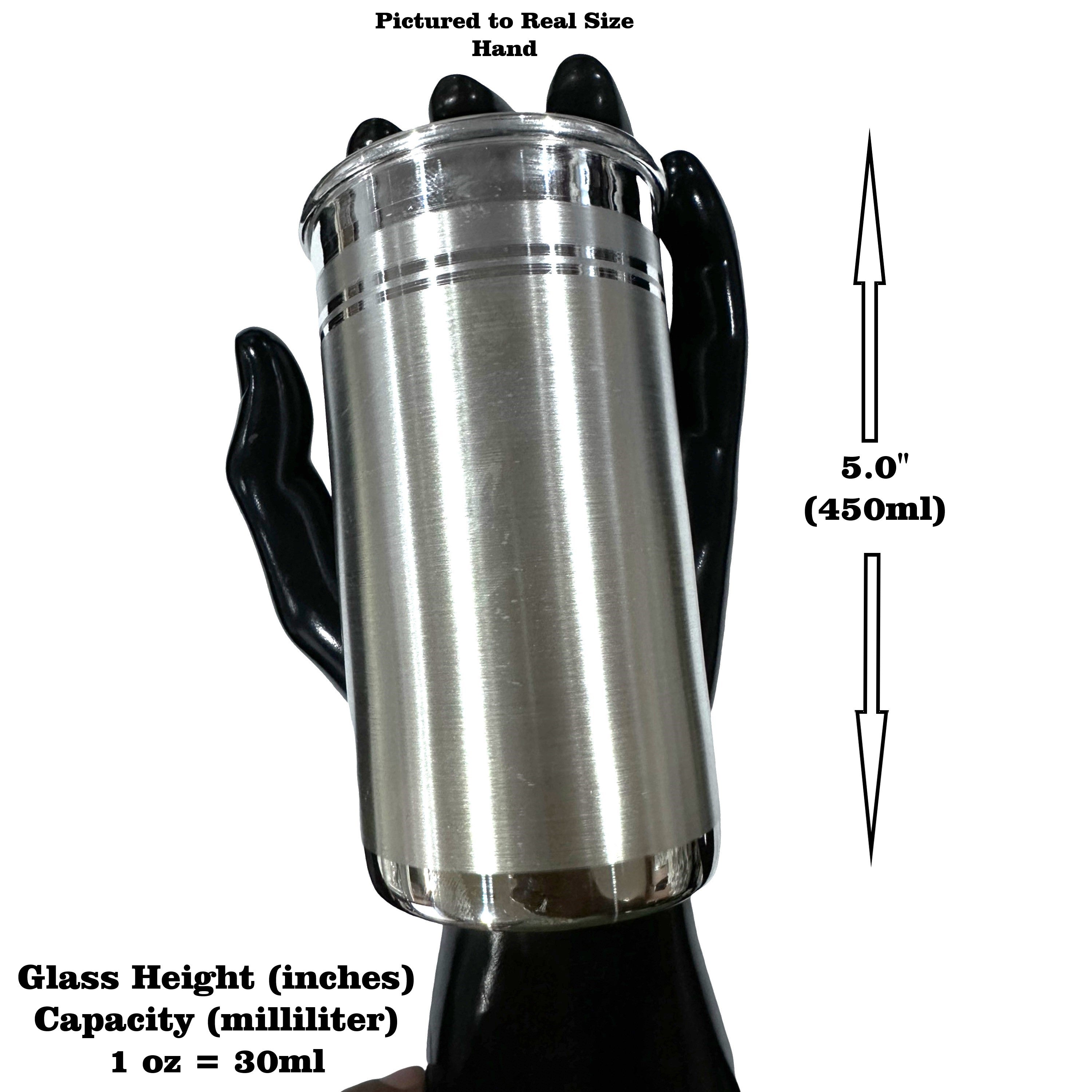 999 Pure Silver Hallmarked Designer Lassi Glass (Tumbler)- Style#12 - Picture 12 of 12