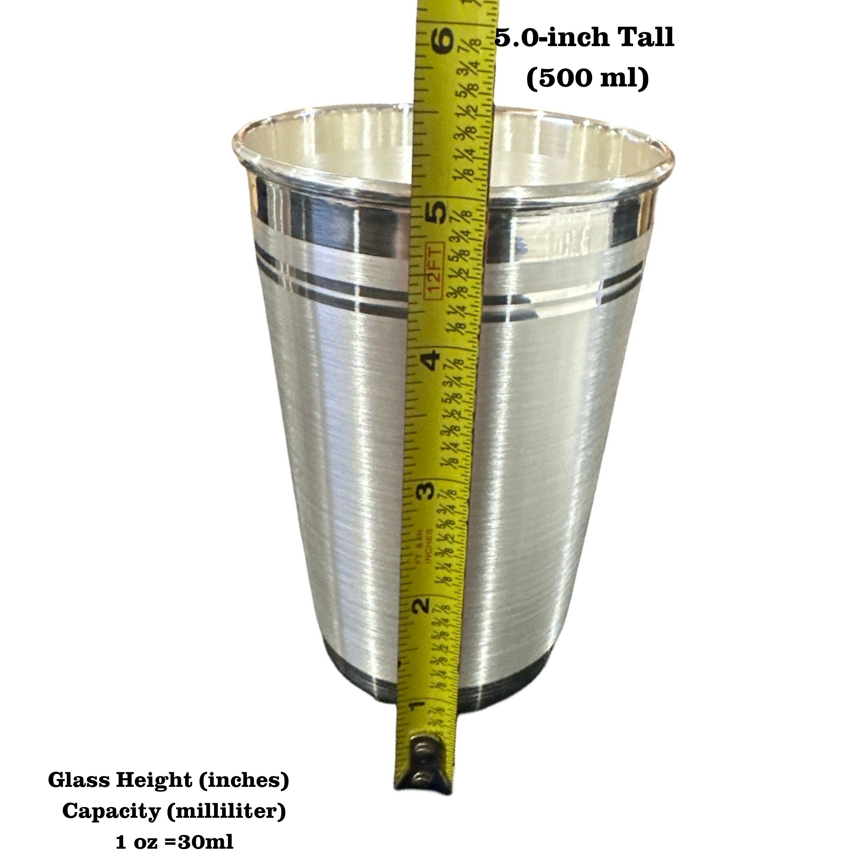 999 Pure Silver Hallmarked Designer Big Lassi Glass (Tumbler) - Style#13 - Picture 6 of 7