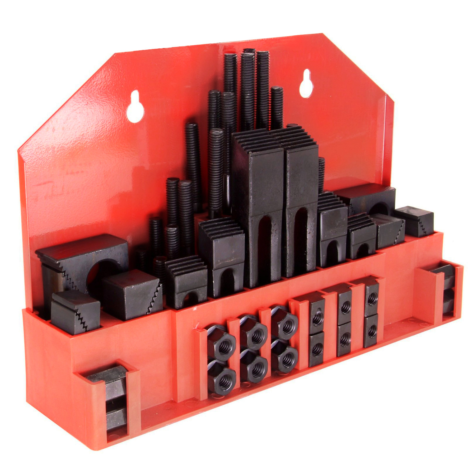 HFS(R) 52 Pcs 9/16" Slot 1/2"13 Stud Hold Down Clamp Set Kit For