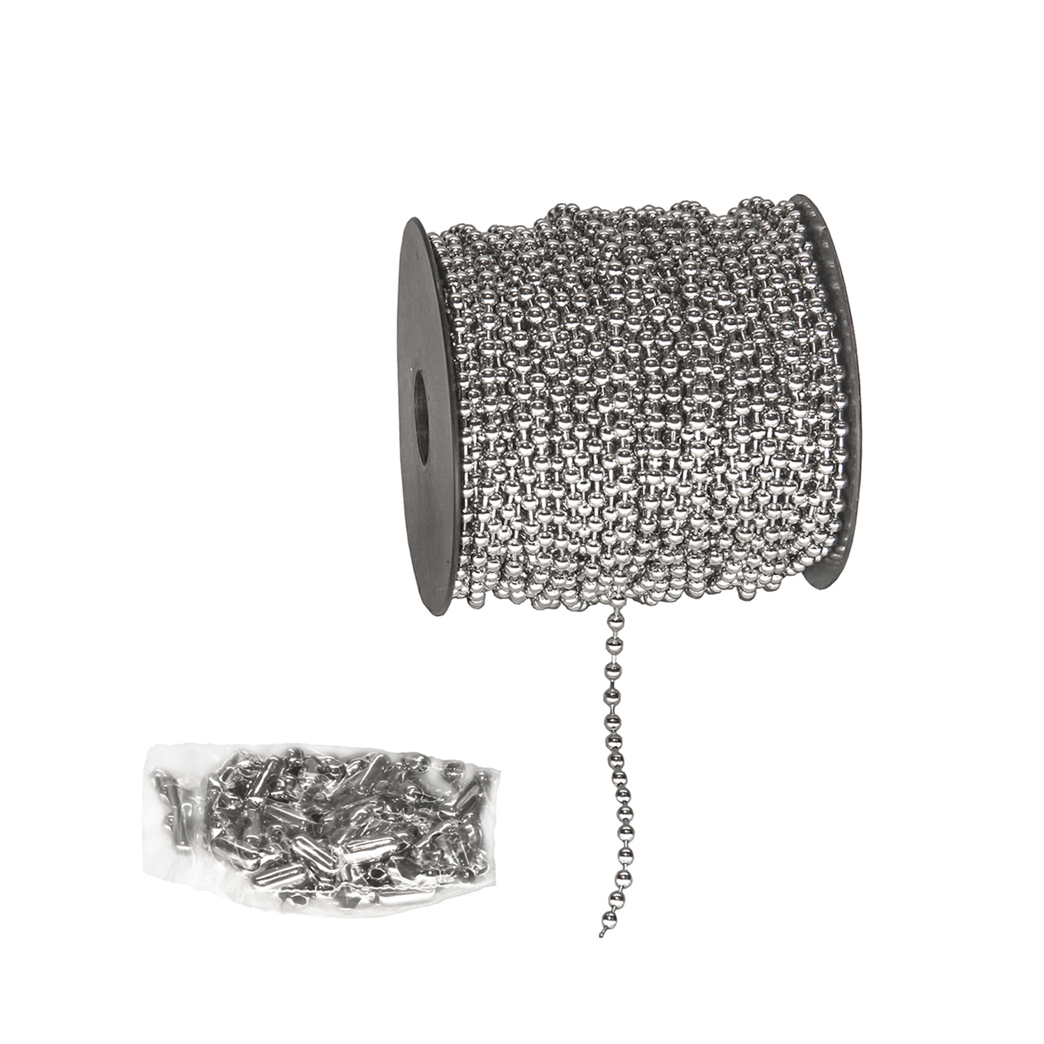 HFS(R) 1/8" (3.2Mm/6) Ball Chain Spool Stainless Steel 100 Feet + 100