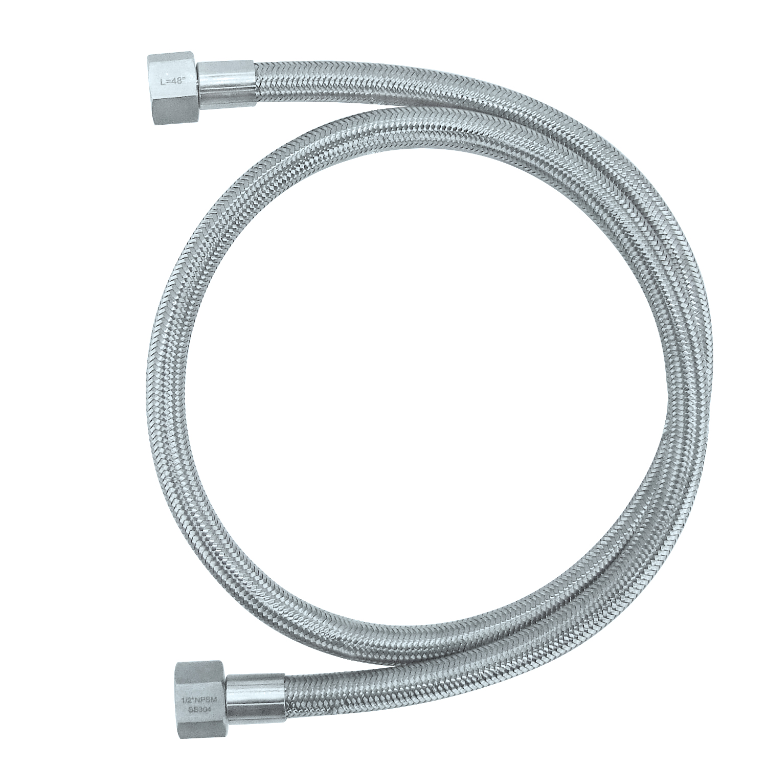 Mangueras trenzadas de acero inoxidable HFS(R) 1/2" hembra NPT, con revestimiento de PTFE, - 300 PSI - Imagen 5 de 7