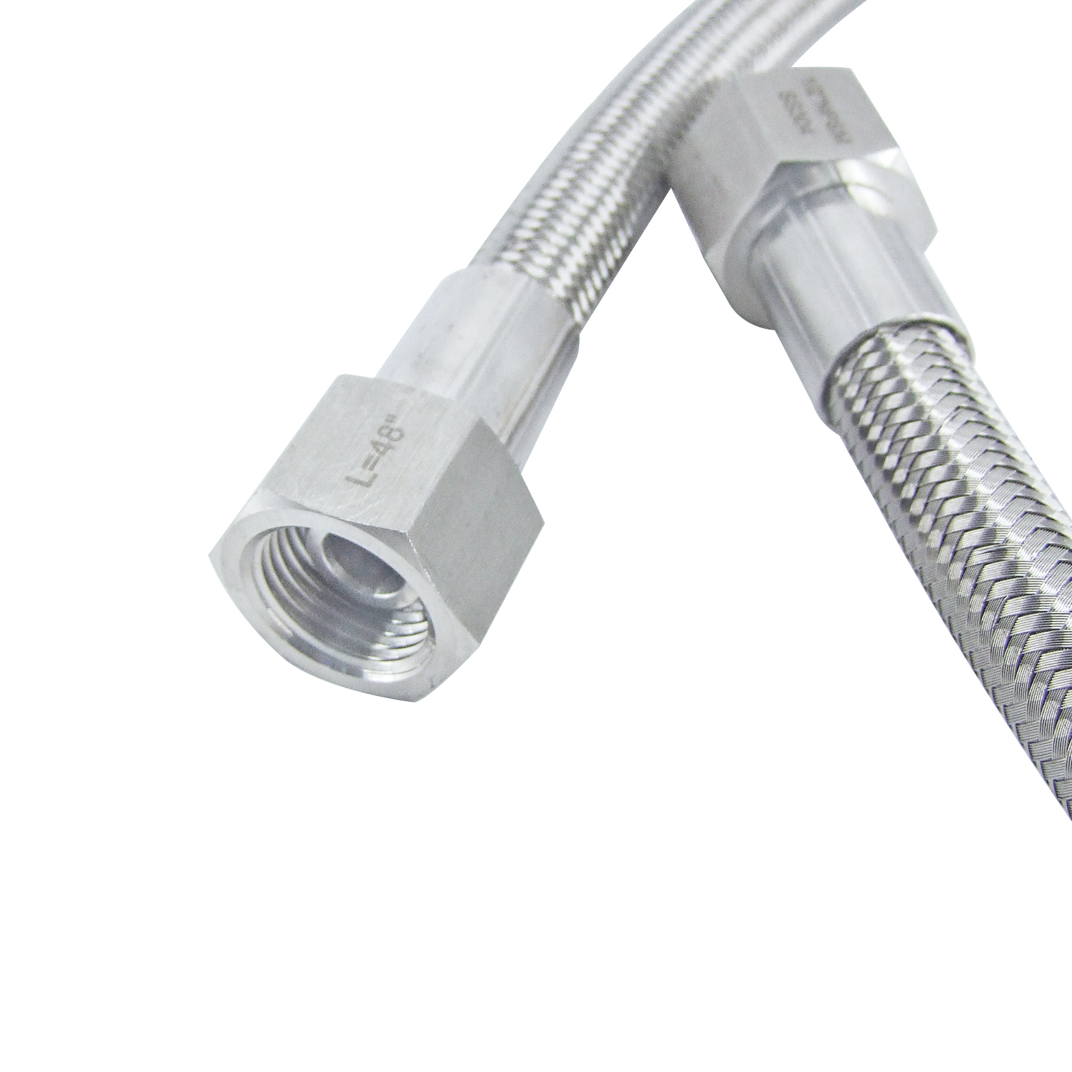 Mangueras trenzadas de acero inoxidable HFS(R) 1/2" hembra NPT, con revestimiento de PTFE, - 300 PSI - Imagen 7 de 7