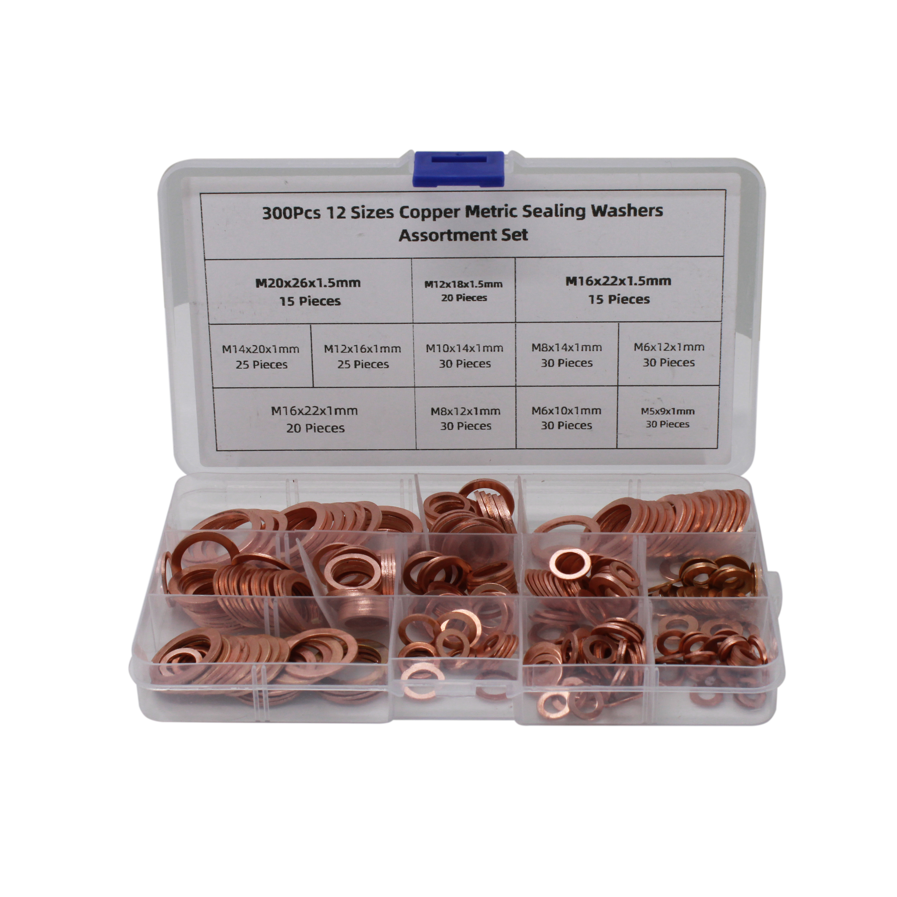 HFS(R) 300Pcs 12 Sizes Copper Metric Sealing Washers Assortment Set eBay
