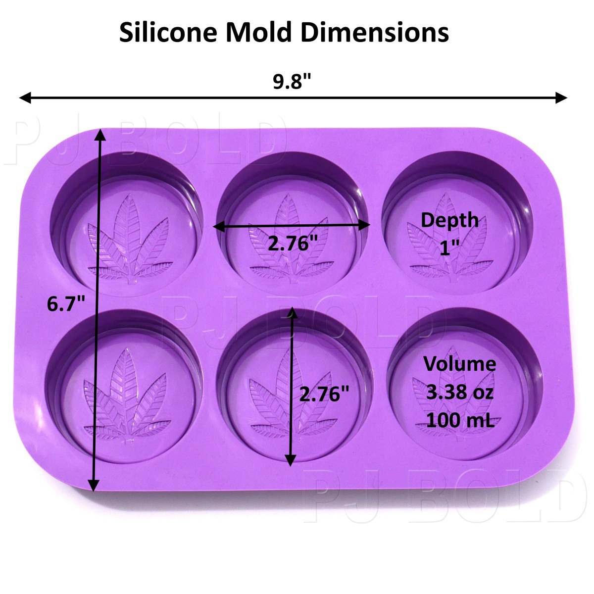 Marijuana Cannabis Hemp Leaf Silicone Molds Candy Weed Pot Soap Mold
