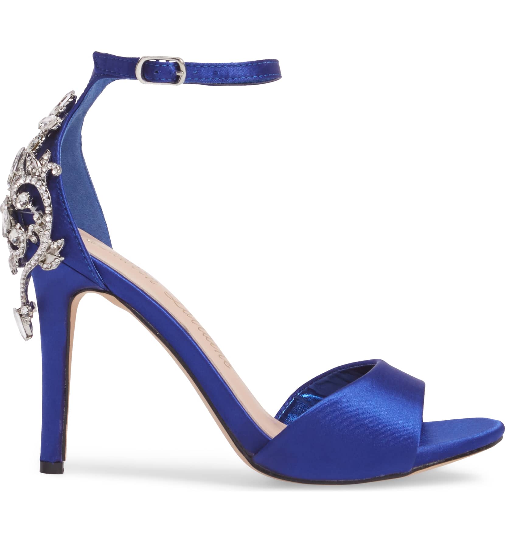 blue crystal heels