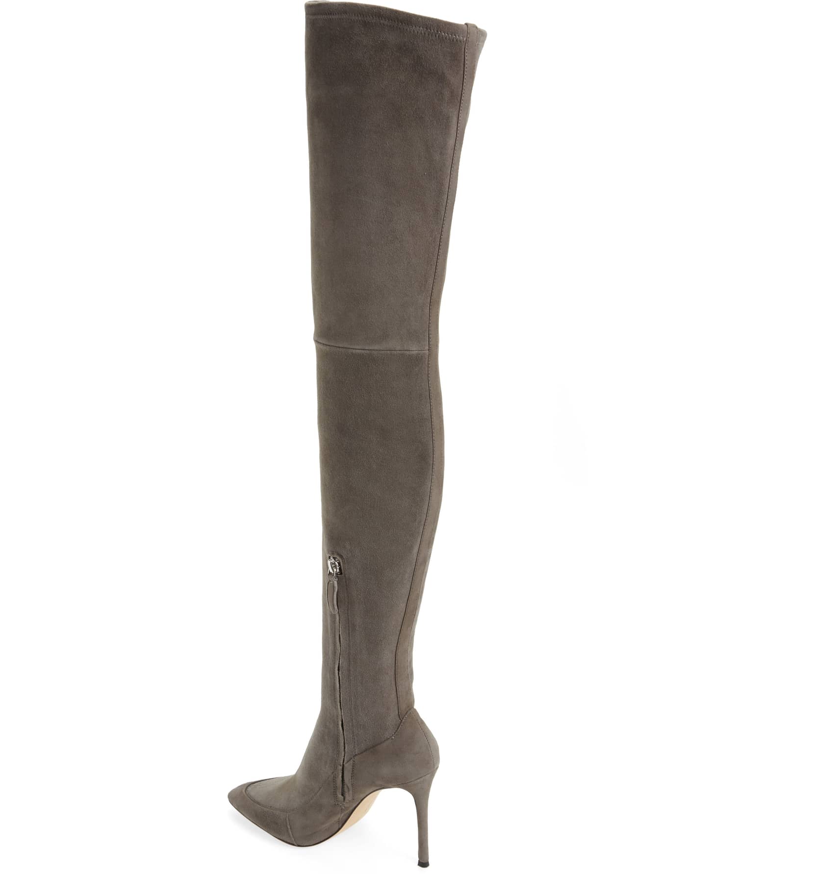 Pour La Victoire Cassie antracita Suede piel-apretado Suede antracita sobre la rodilla botas stiletto 859432 Pour La Victoire Cassie antracita Suede piel-apretado Suede antracita sobre la rodilla botas stiletto 859432