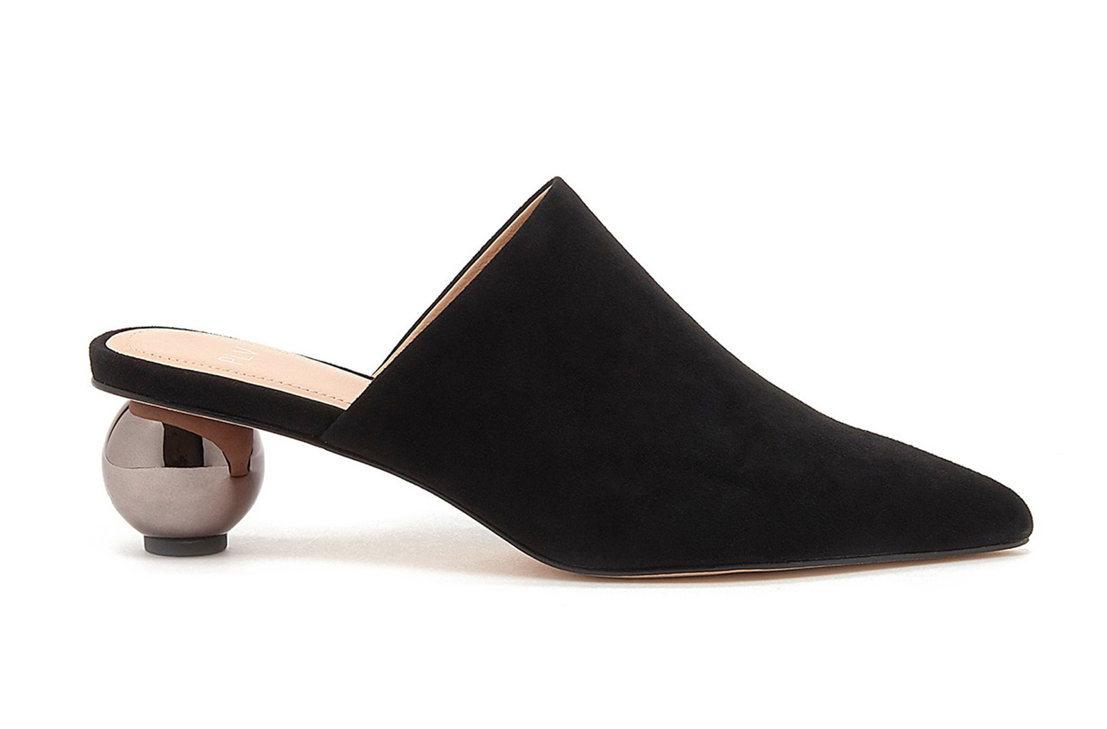 Pour La Victoire Kiera Kiera Kiera Sphere Mirrored Heeled Mule Black Suede Pionted Toe Pump b7c19c Pour La Victoire Kiera Kiera Kiera Sphere Mirrored Heeled Mule Black Suede Pionted Toe Pump b7c19c