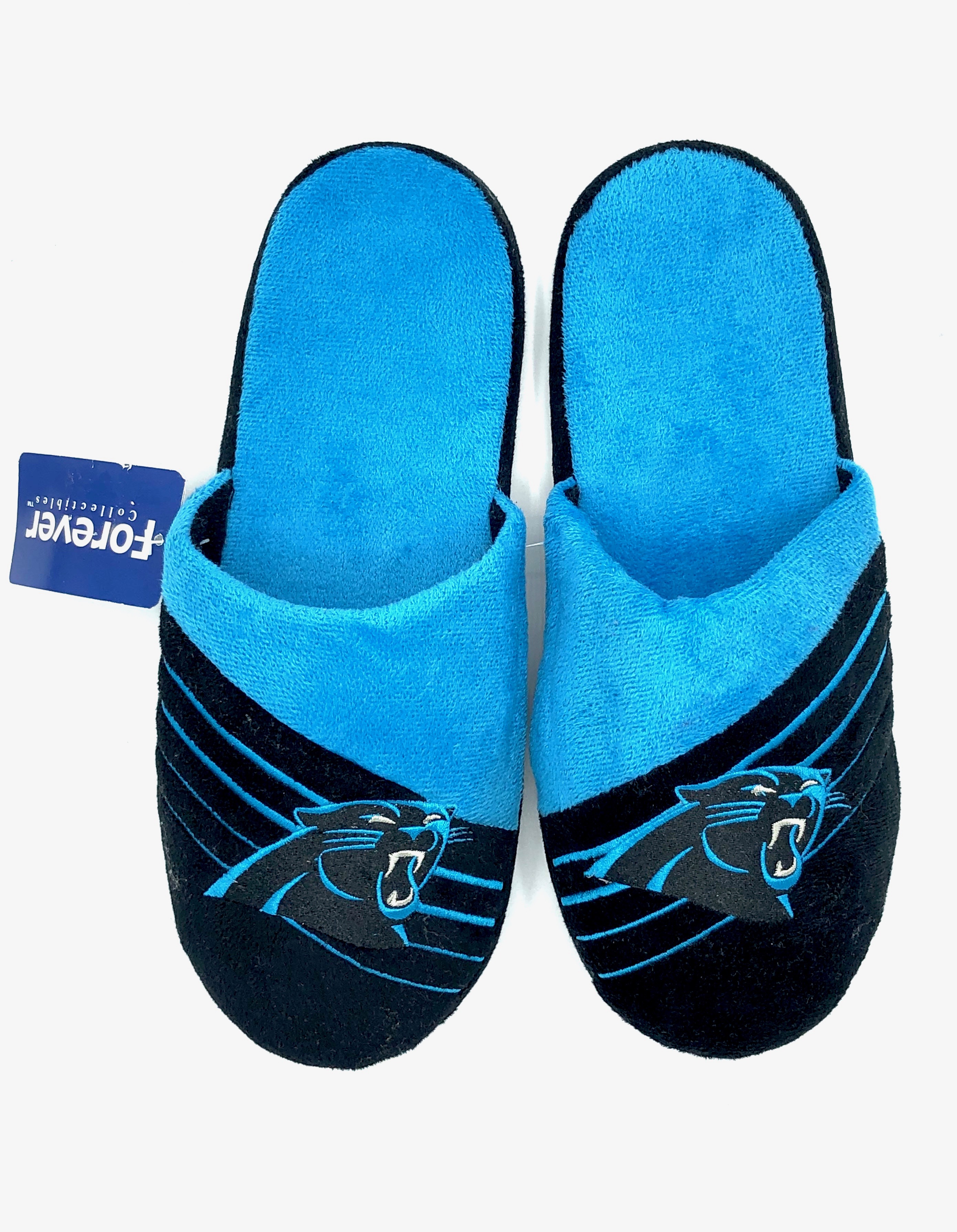 men's carolina panthers slippers