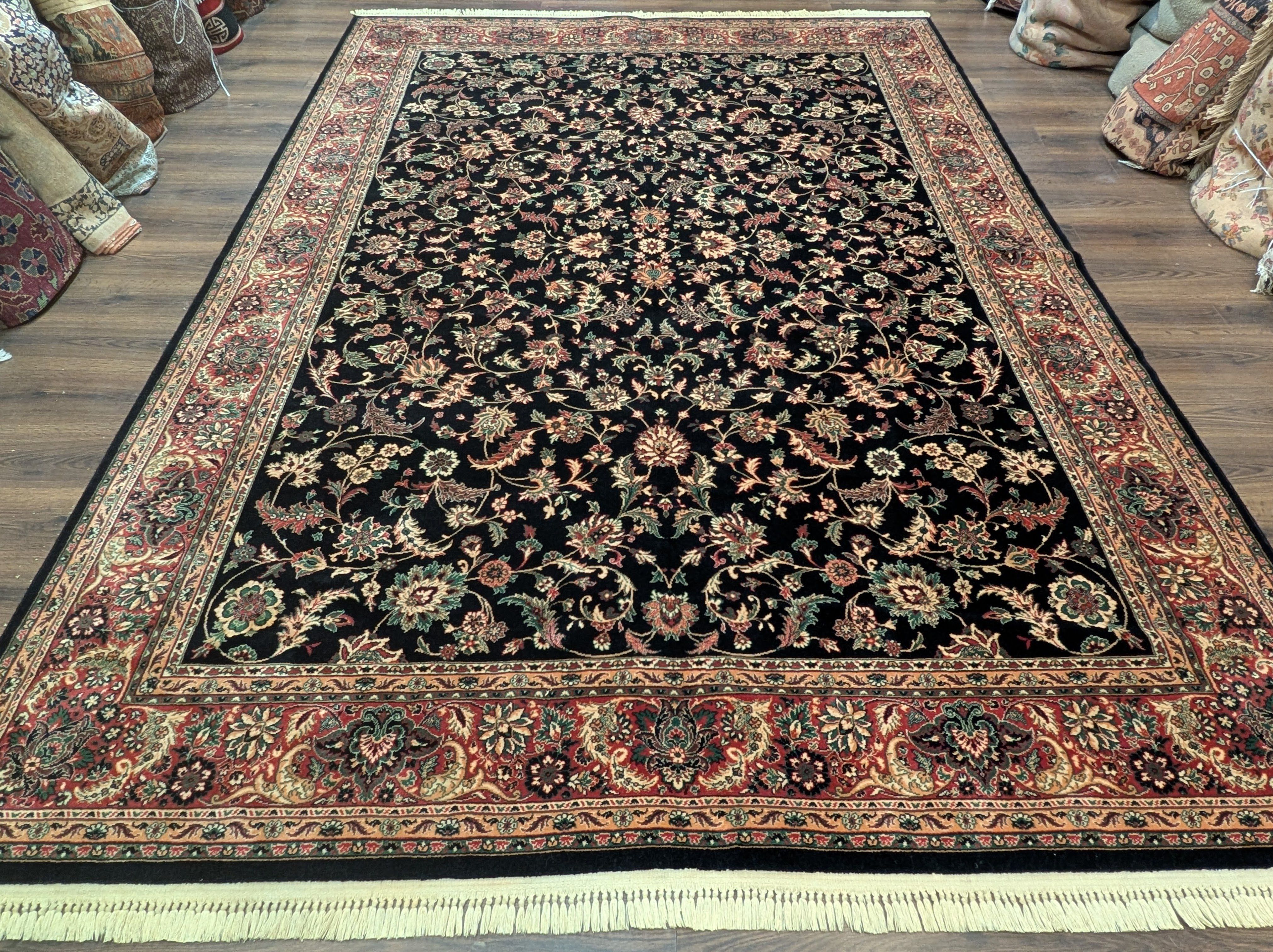 Karastan Kara Shah Rug, Black Keshan 8 x 11.6, Wool | eBay