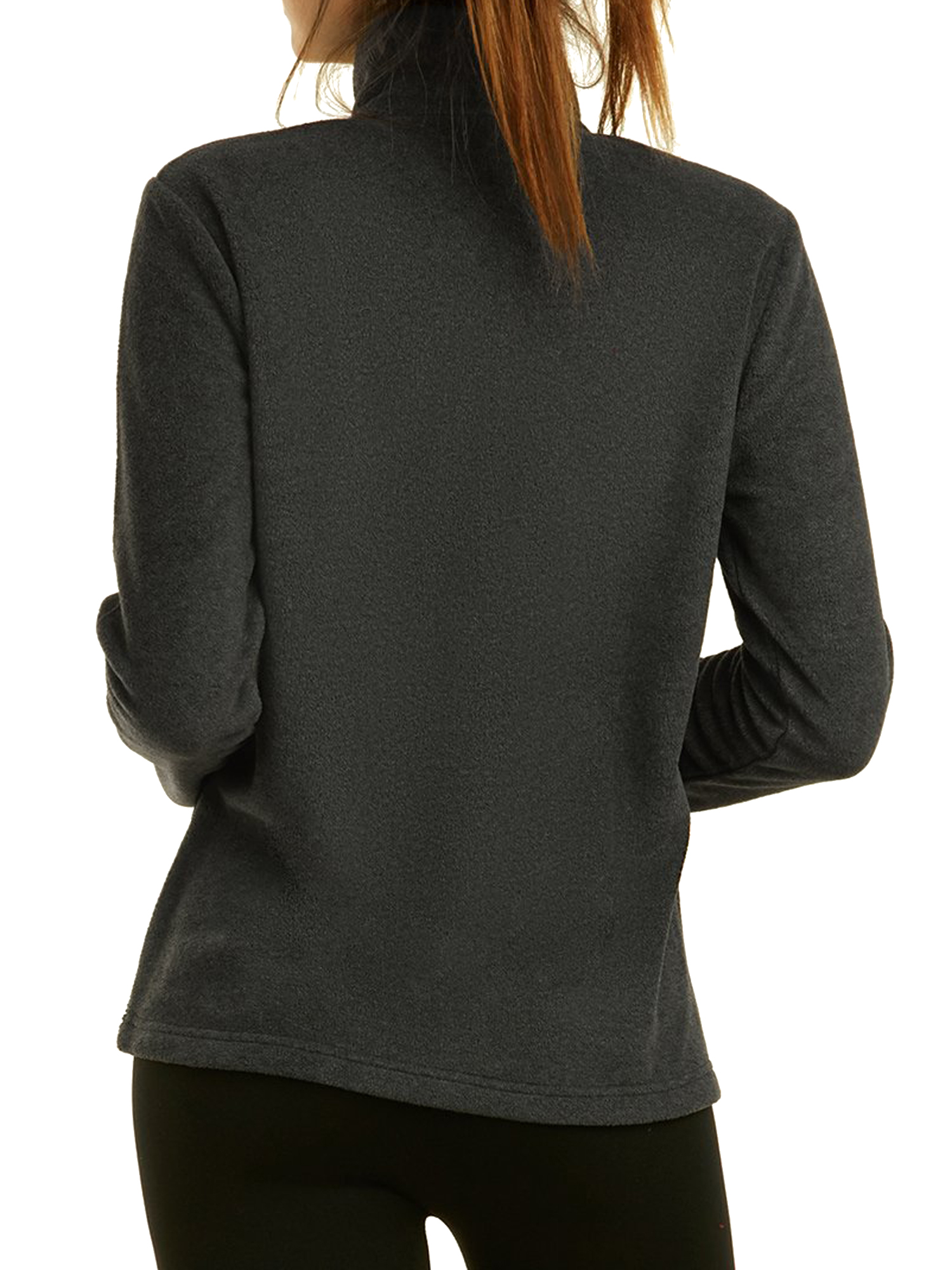 Sofra Women & Plus Casual Polar Fleece Full Zip Up Winter Warm Jacket - Picture 7 of 28