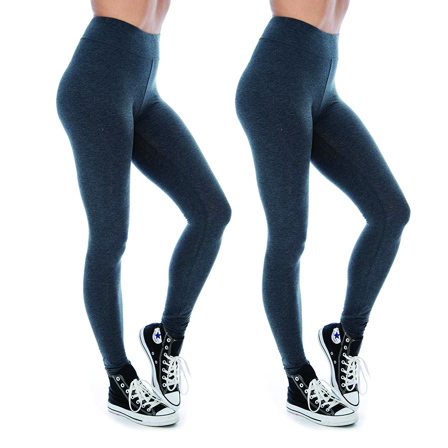 Women & Plus Soft Cotton Active Stretch Ankle Length Lightweight Leggings - Picture 59 of 92