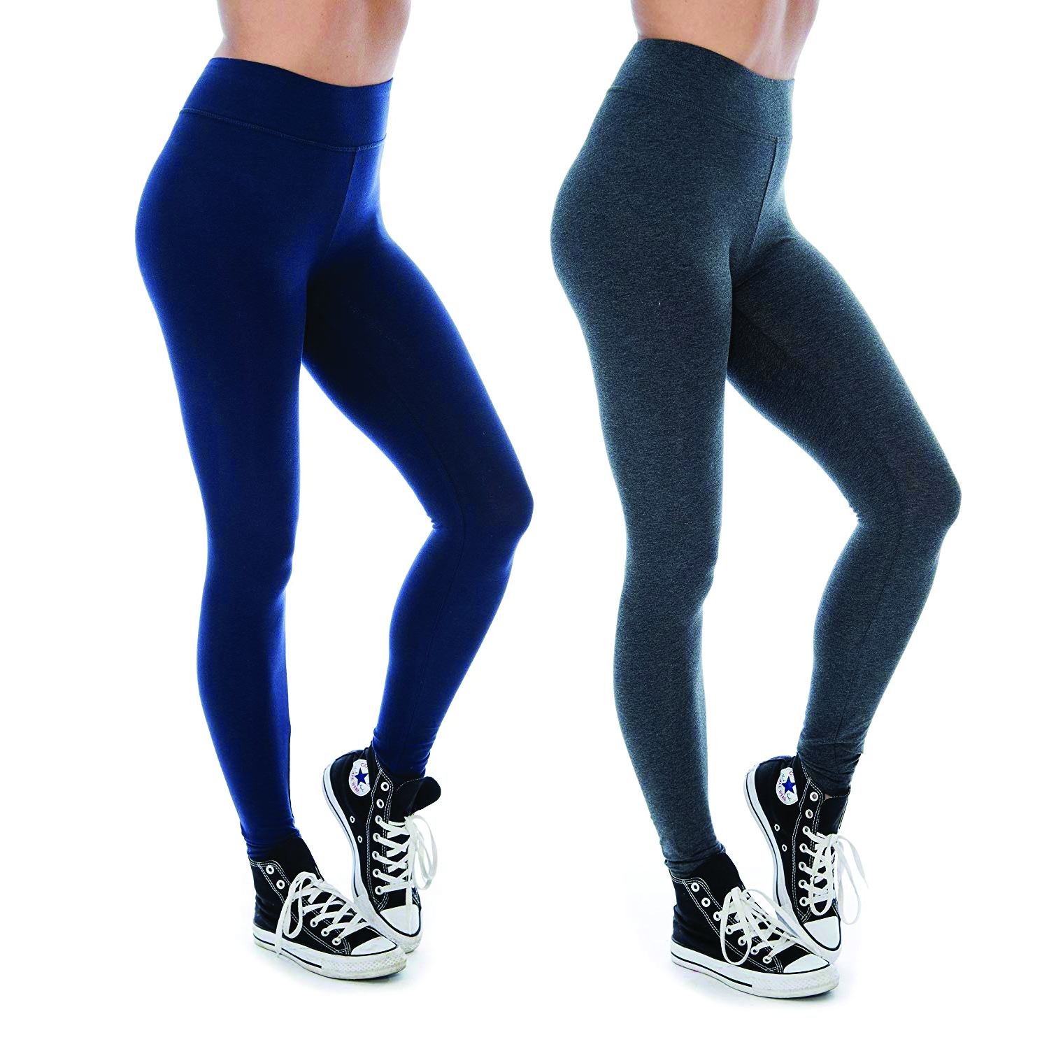 Women & Plus Soft Cotton Active Stretch Ankle Length Lightweight Leggings - Picture 73 of 92