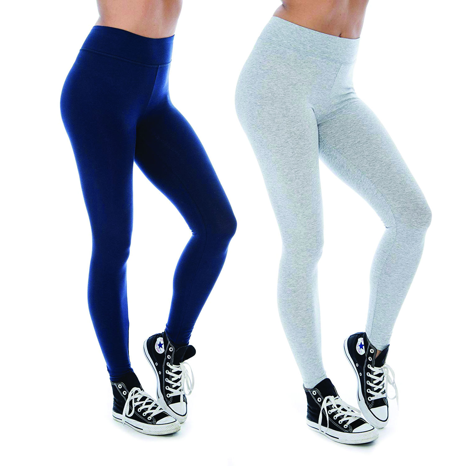 Women & Plus Soft Cotton Active Stretch Ankle Length Lightweight Leggings - Picture 76 of 92