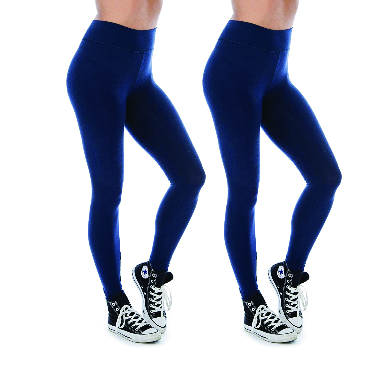 Women & Plus Soft Cotton Active Stretch Ankle Length Lightweight Leggings - Picture 79 of 92