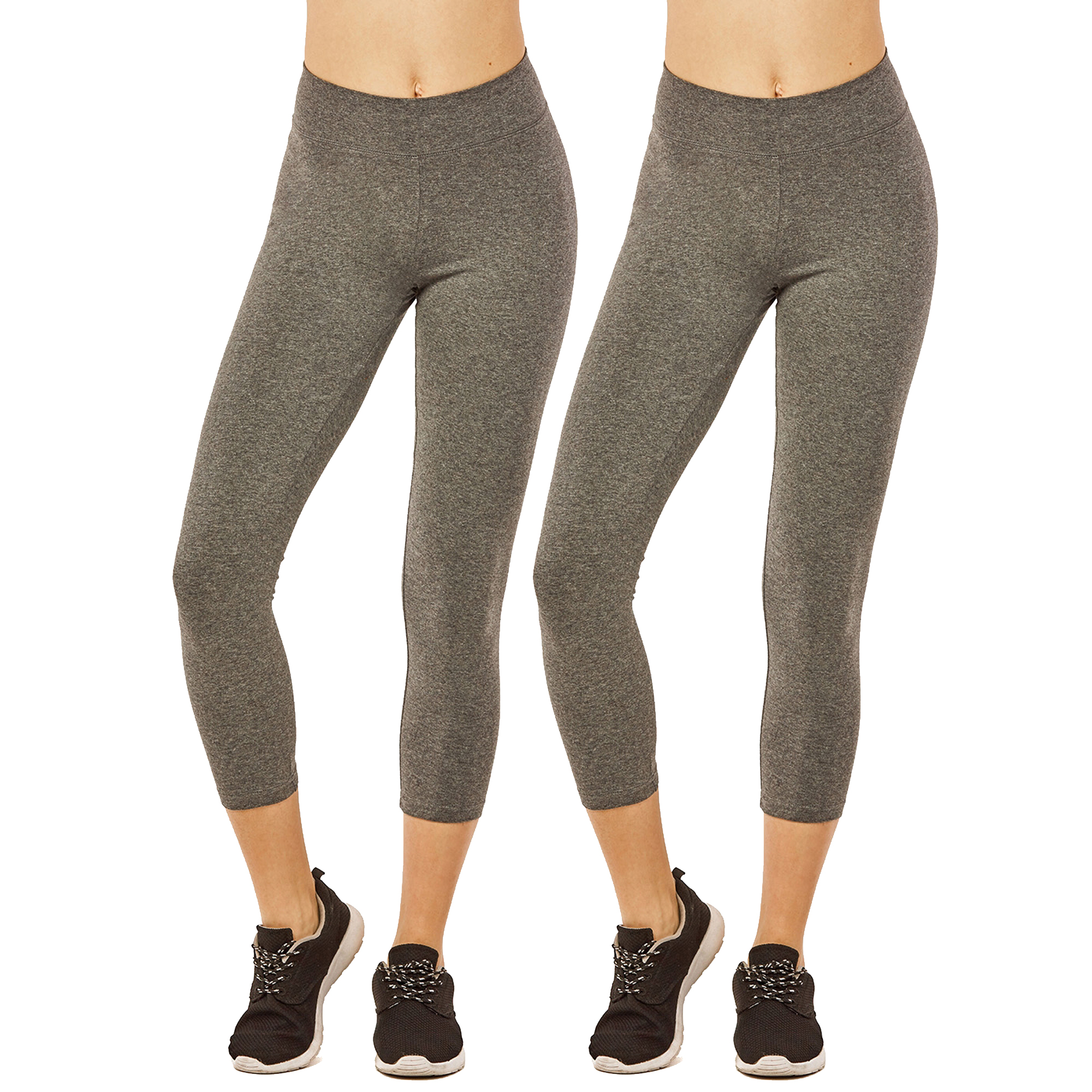 Women & Plus Soft Cotton Active Stretch Capri Length Lightweight Leggings S-3XL - Picture 72 of 75