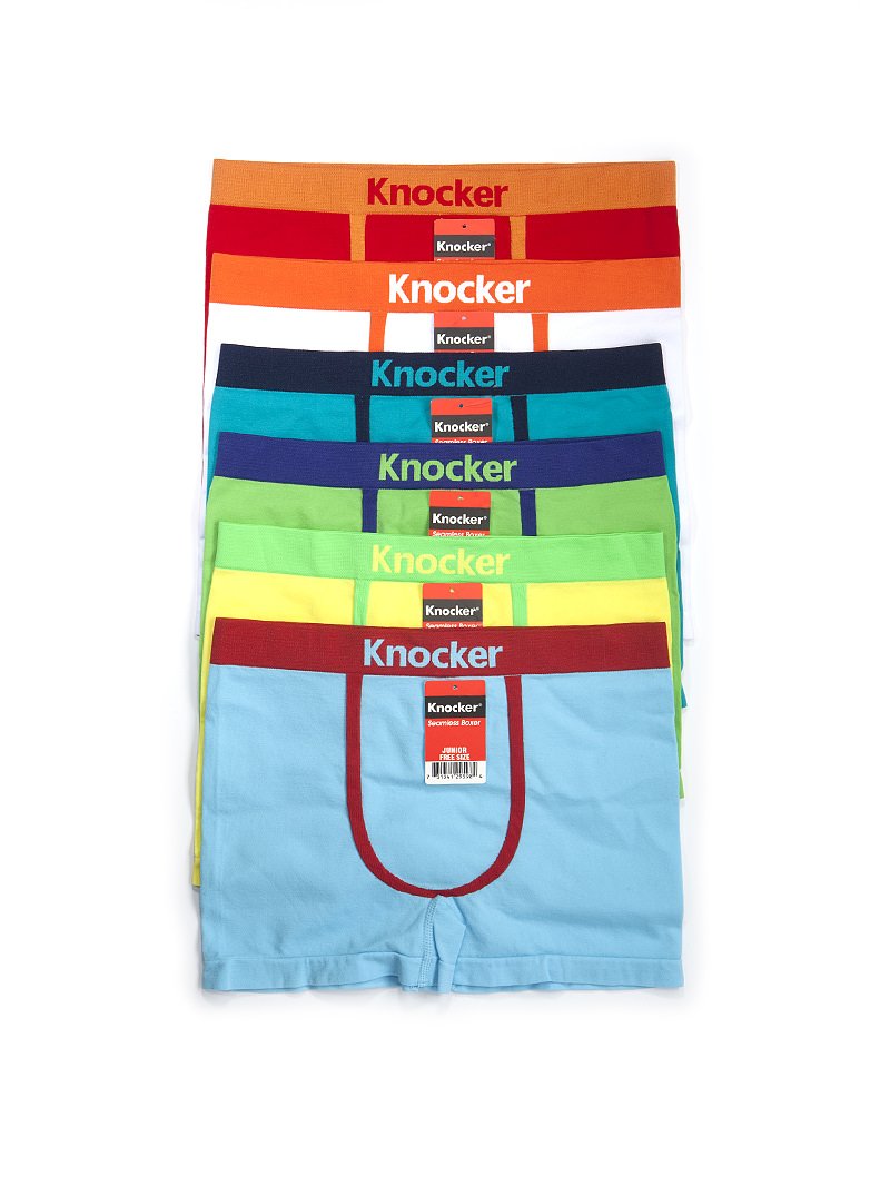 Boy's Junior Pack of 6 Seamless Nylon Boxer Briefs Sets - 第 22/23 張圖片