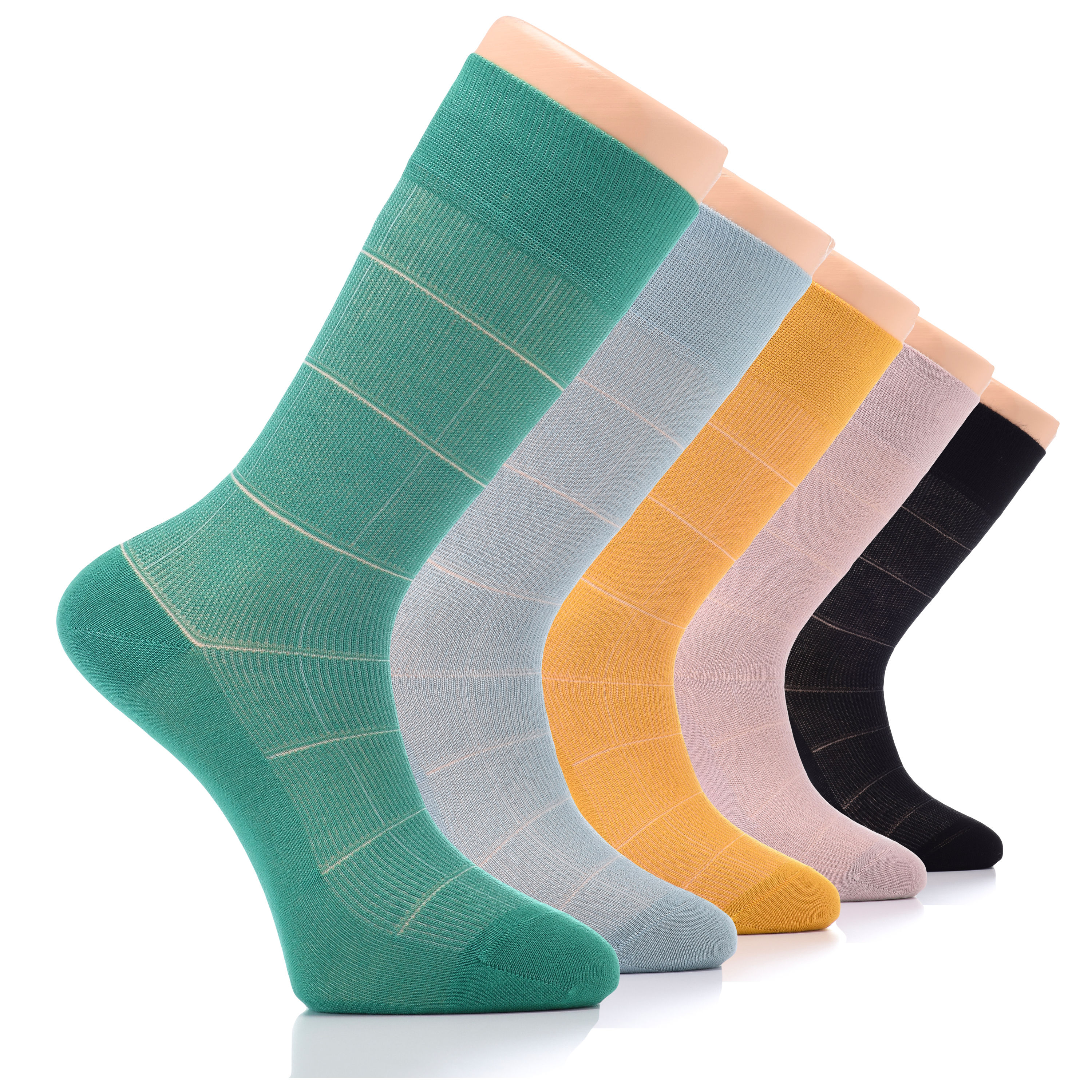 HERREN Dress Crew Bambus Socken, MEDIUM, FARBE, gemustert, Business, Freizeit, 4 Paar - Bild 12 von 15
