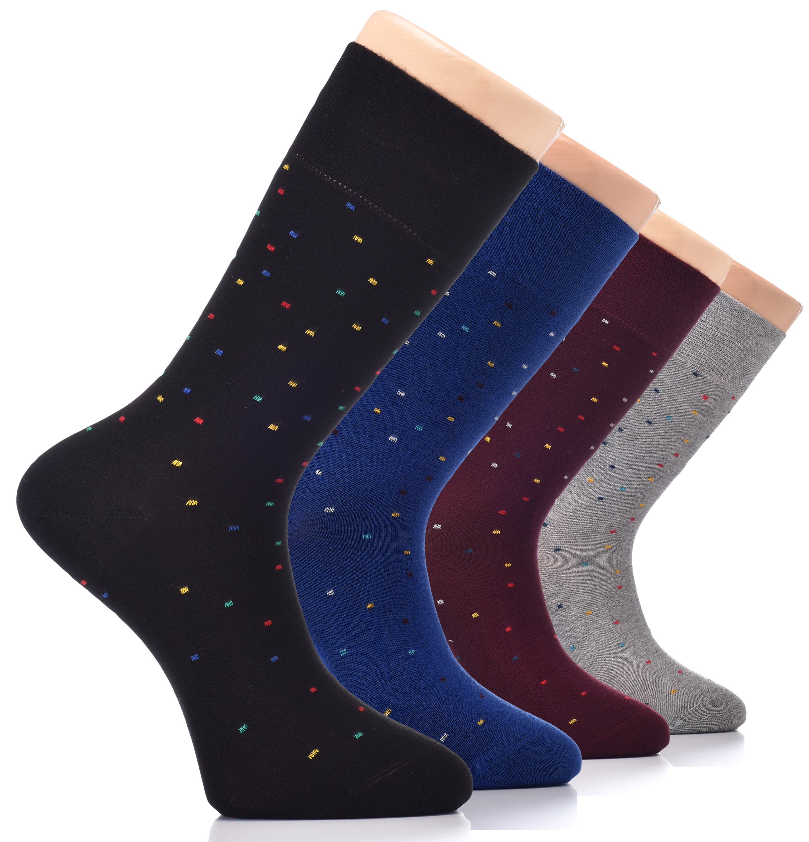 HERREN Dress Crew Bambus Socken, MEDIUM, FARBE, gemustert, Business, Freizeit, 4 Paar - Bild 14 von 15