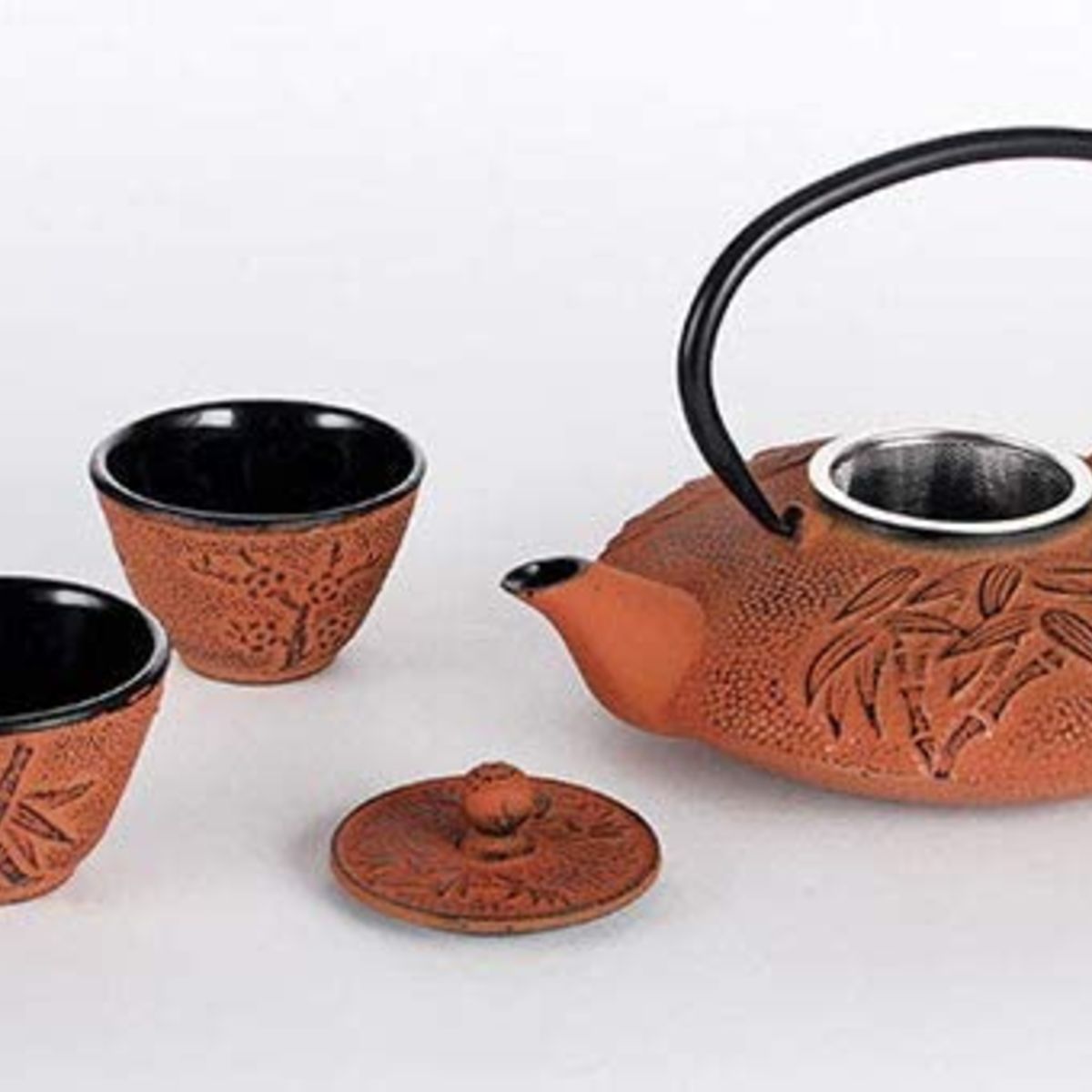 Japanese Cast Iron Tetsubin Tea Set Teapot 26fl oz w/ 2 Enameled Cast Tea Cups eBay Japanese Cast Iron Tetsubin Tea Set Teapot 26fl oz w/ 2 Enameled Cast Tea Cups eBay