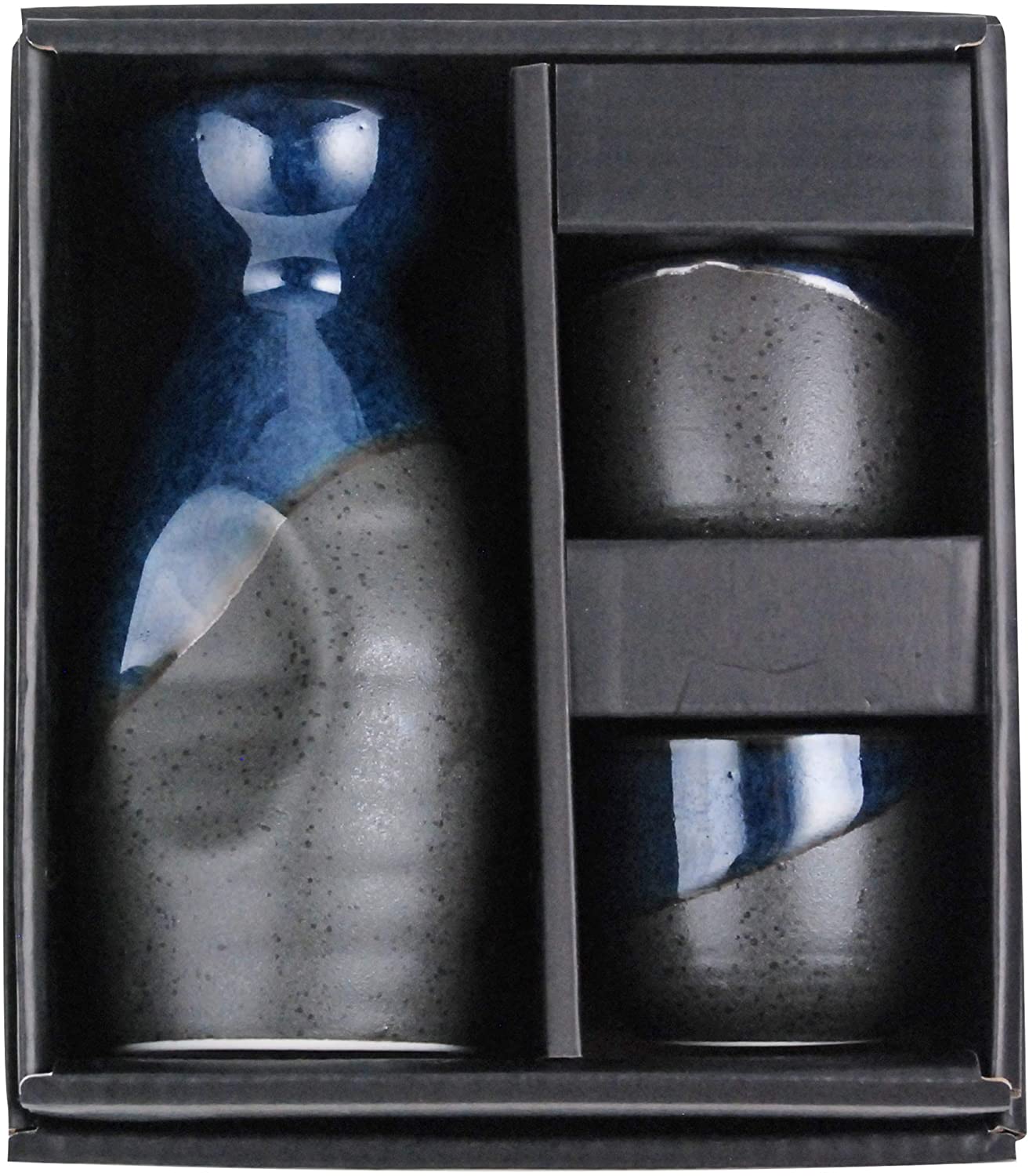 Kagetsu Sake Set 5 fl oz Tokkuri Bottle w/ Two 1.5 fl oz Sake Ochoko