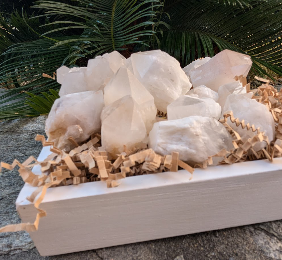 Candle Quartz Standing Raw Natural Crystals