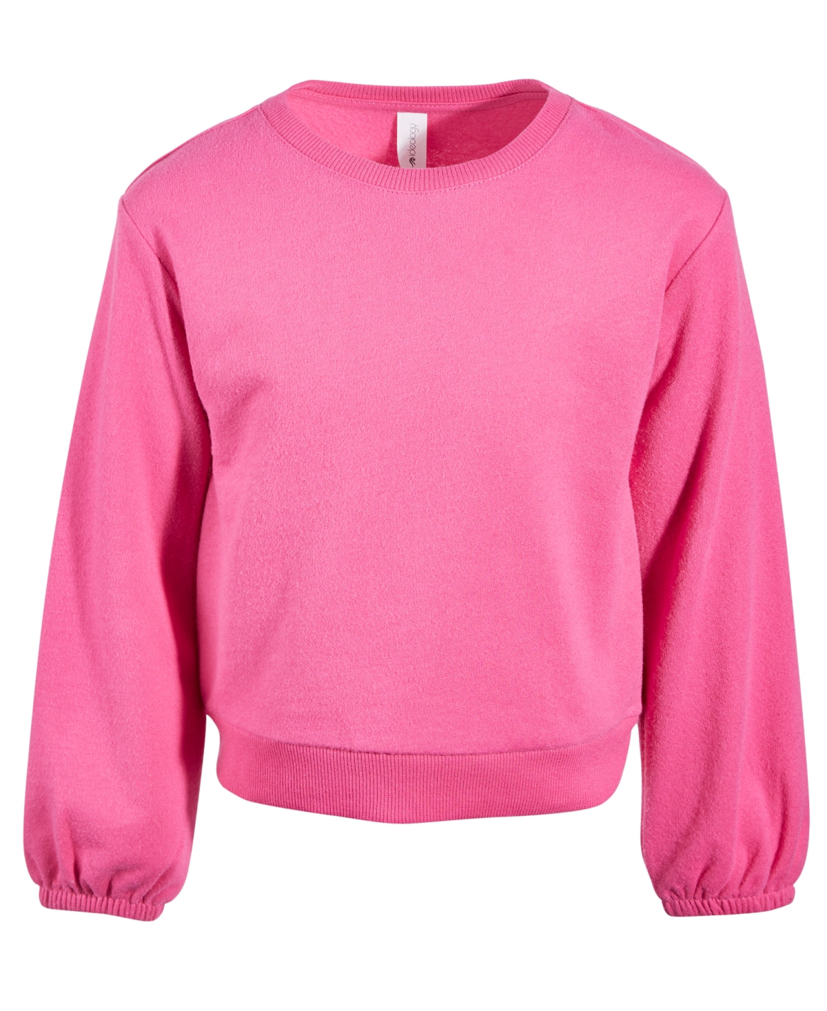 ID Ideology kleines Mädchen Fleece Sweatshirt, erstellt für Macy's - Candy Pink - Bild 6 von 6