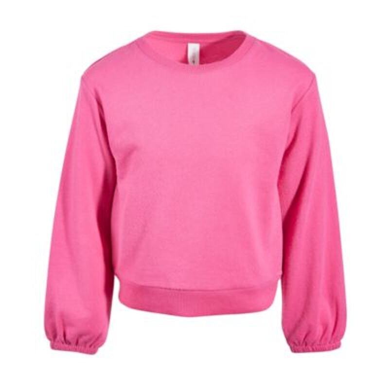 ID Ideology kleines Mädchen Fleece Sweatshirt, erstellt für Macy's - Candy Pink - Bild 5 von 6