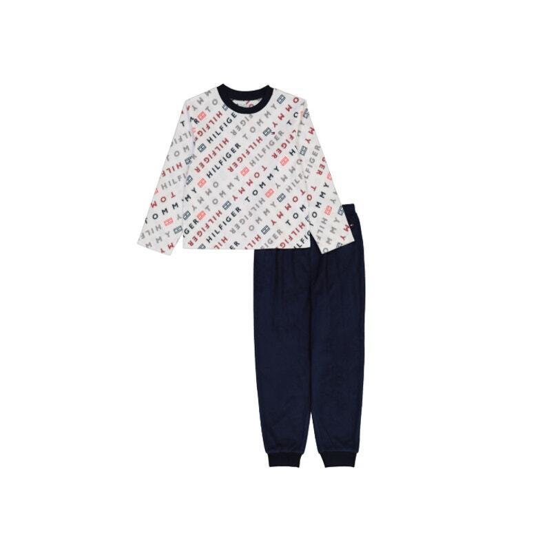 Tommy Hilfiger großes Jungen Fleece Pyjama Set - Größe L - Bild 4 von 6