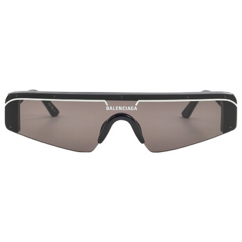 Balenciaga Gray Shield Unisex Sunglasses BB0003S 001 99