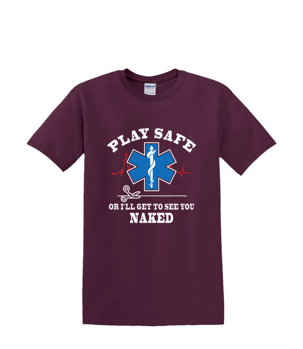 S a 2XL 3XL - EMS PLAY SAFE - Primera respuesta de emergencia - DIVERSIÓN HUMOR adulto - Imagen 47 de 54