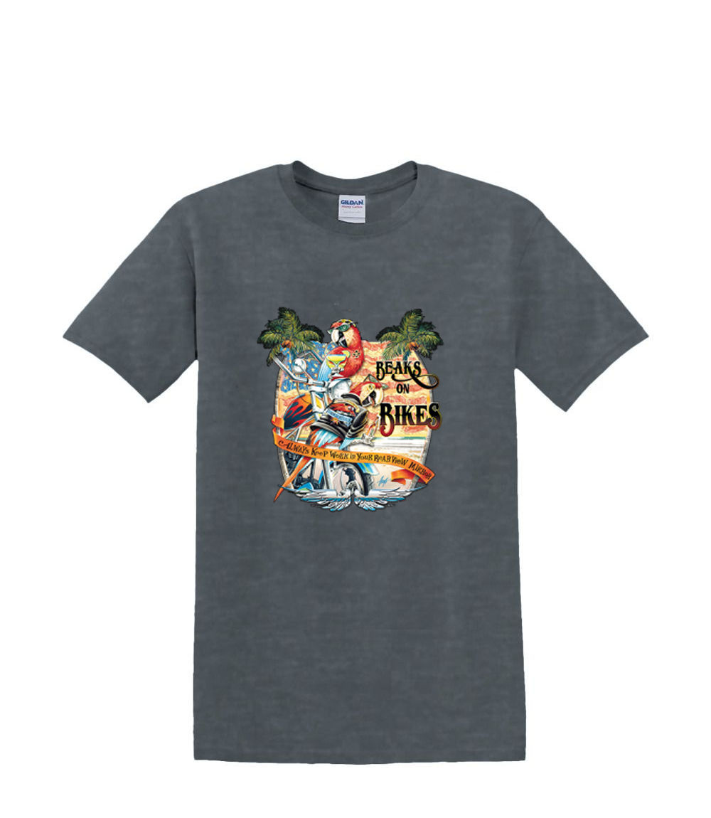 T-Shirt S bis 2XL 3XL - SCHNABEL und FAHRRÄDER - PAPAGEI Chopper - Spaß Humor Erwachsene - Bild 58 von 72