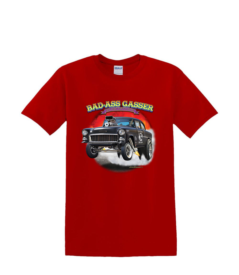 S to 2XL 3XL - BAD ASS gasser hot rod - drag funny car adult - Picture 37 of 72