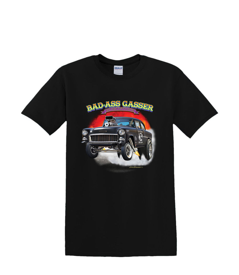 S to 2XL 3XL - BAD ASS gasser hot rod - drag funny car adult - Picture 16 of 72