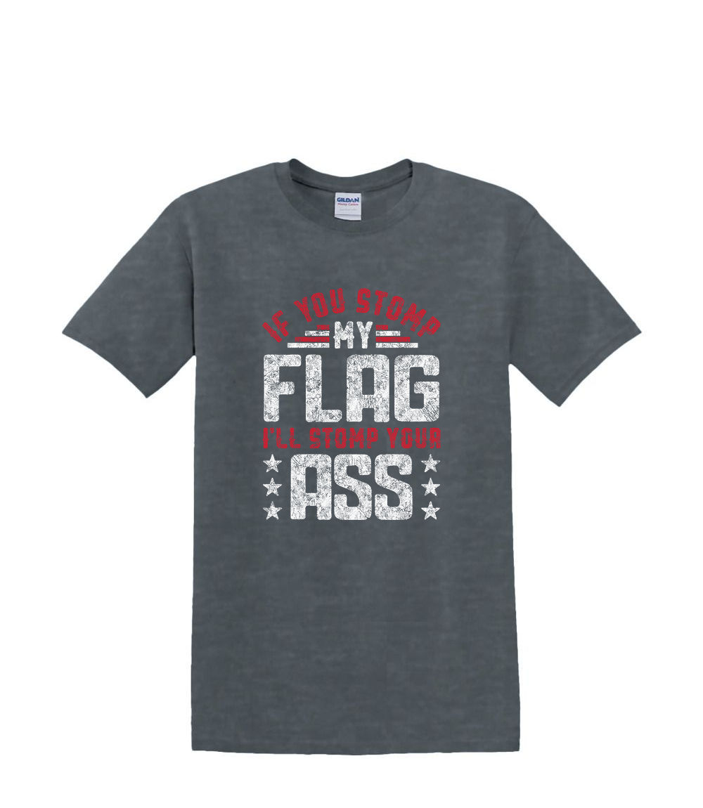S a 2XL 3XL -STOMP On My FLAG -Bandera Divertido Humor Diversión Adulto - Imagen 35 de 54