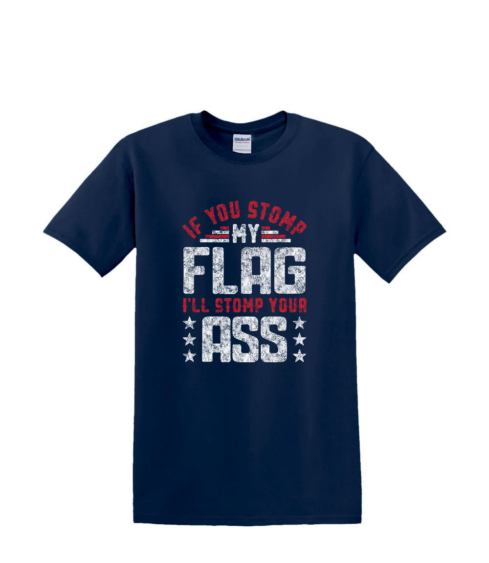 S a 2XL 3XL -STOMP On My FLAG -Bandera Divertido Humor Diversión Adulto - Imagen 42 de 54
